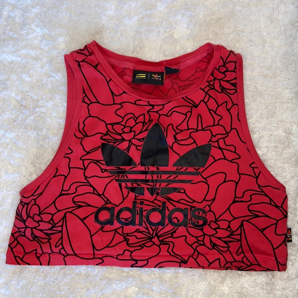 Adidas Red Floral matching set.